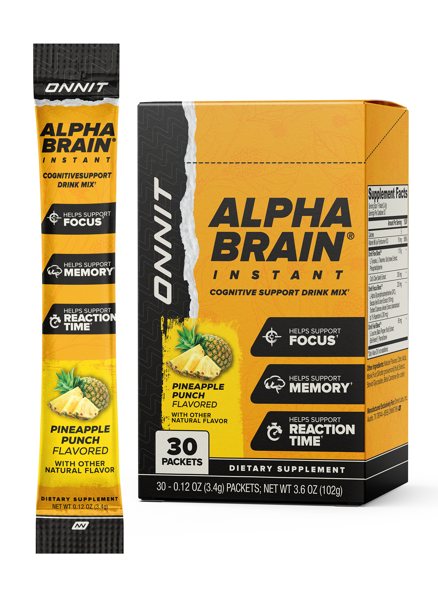 Alpha BRAIN® Instant - Pineapple Punch (30 ct)