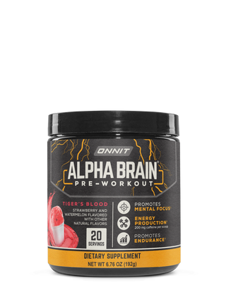 Alpha BRAIN® Pre-Workout - Tiger's Blood (20 Serving Tub)