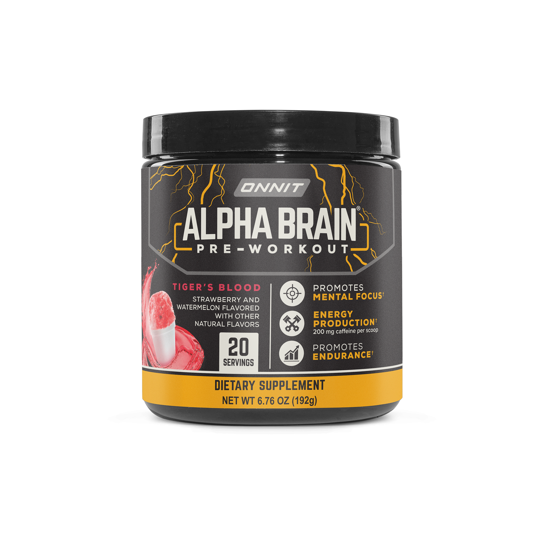 Alpha BRAIN® Pre-Workout - Tiger's Blood (20 Serving Tub)