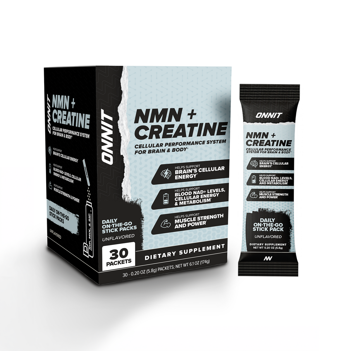 NMN + Creatine - Unflavored (30 ct)