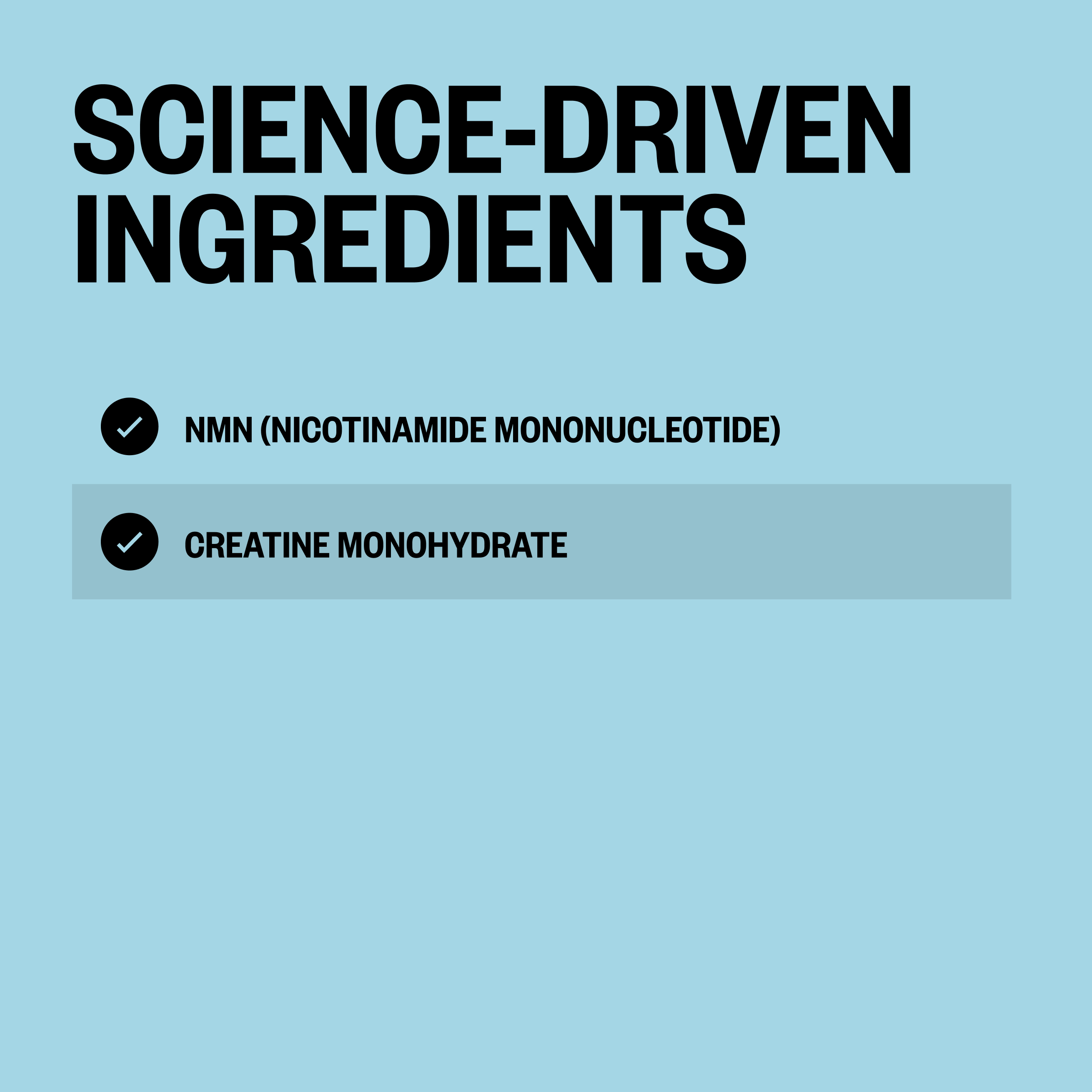 NMN + Creatine - Unflavored (30 ct)