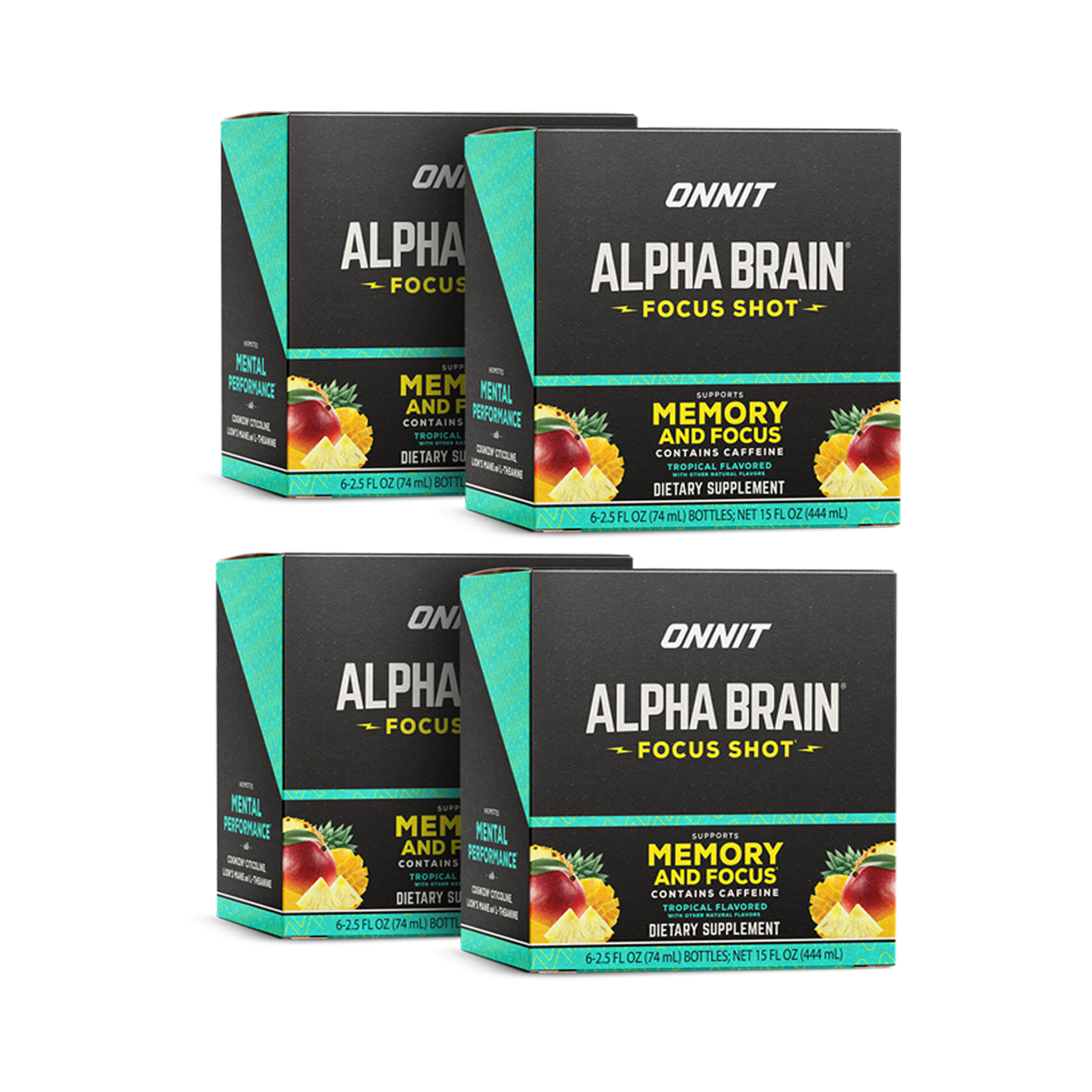 Alpha BRAIN® Focus Shot - Tropical (2.5 fl oz, 24 ct)