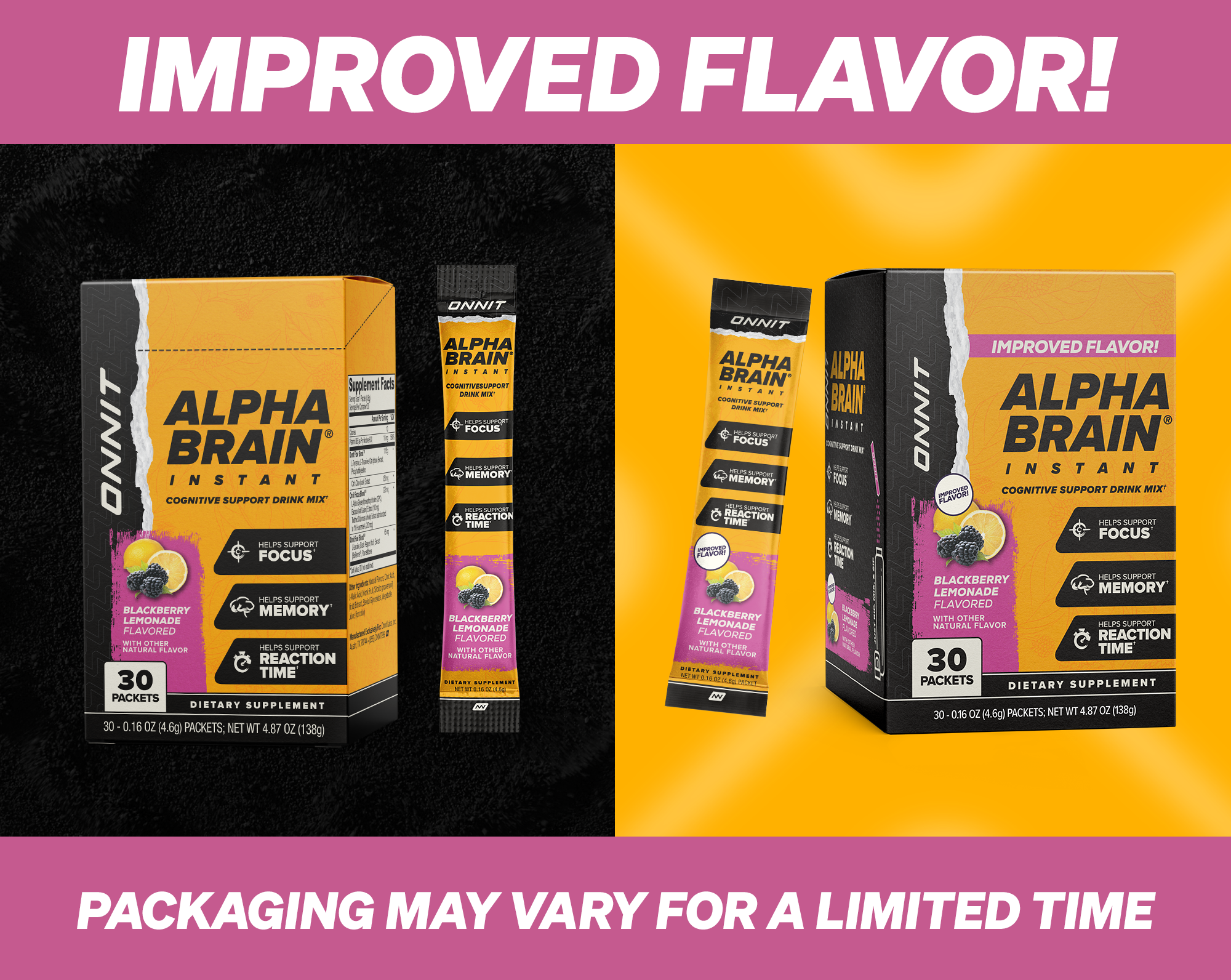 Alpha BRAIN® Instant - Blackberry Lemonade (30 ct)