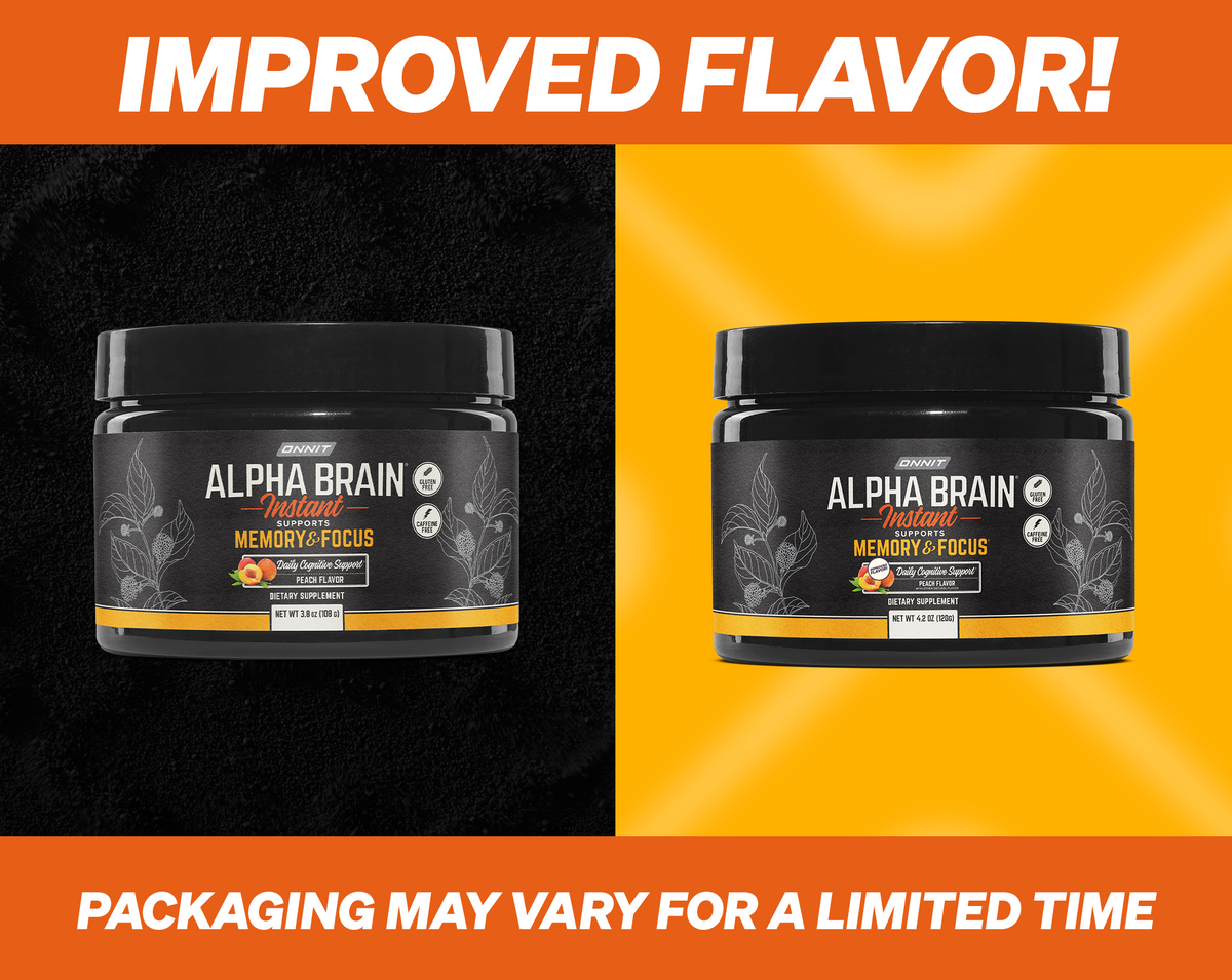 Alpha BRAIN® Instant Tub - Peach (30 Serving) – Onnit