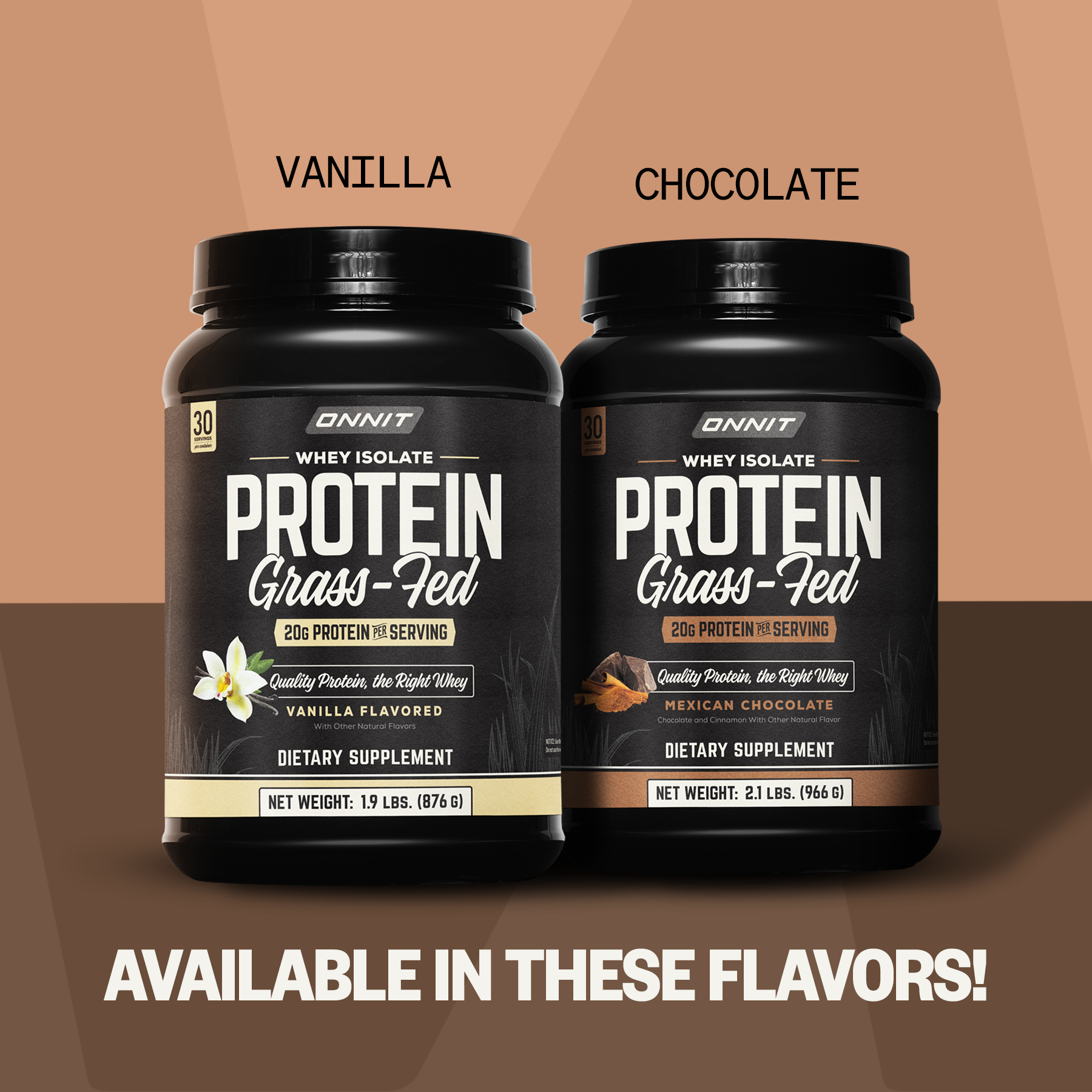 Grass Fed Whey Isolate Protein - Vanilla (30 Serving Tub)