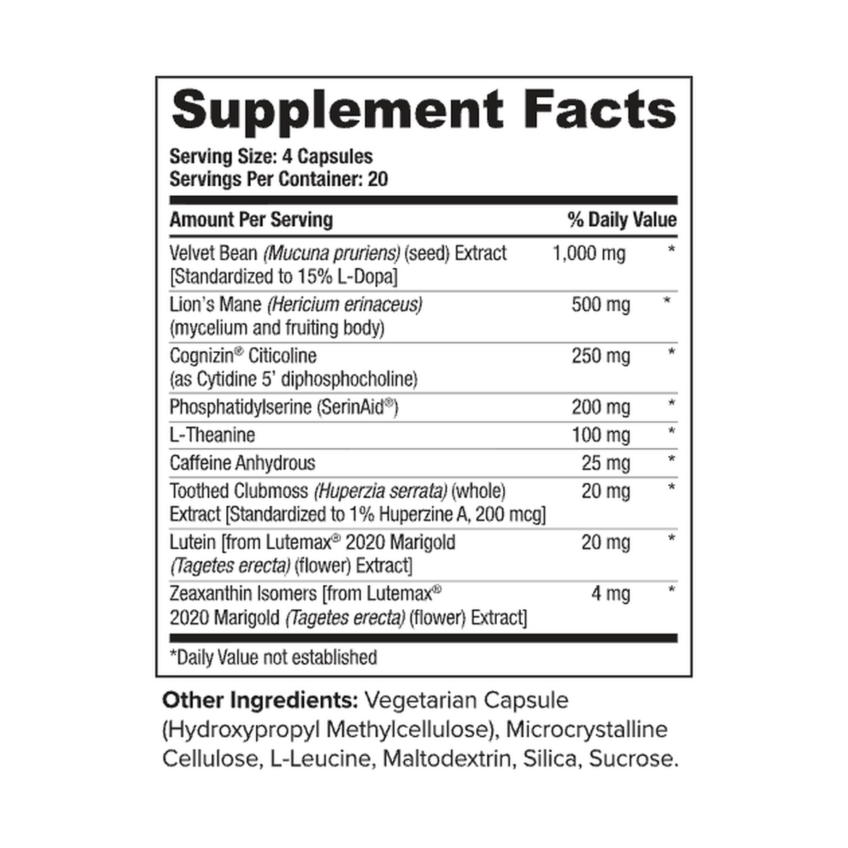 Alpha BRAIN® Black Label (80 ct)