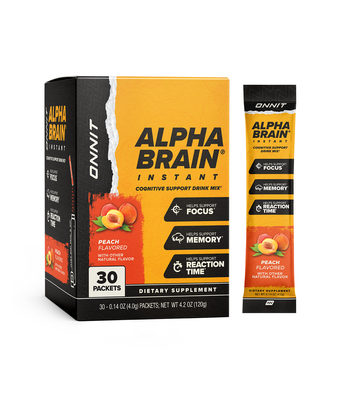 Alpha BRAIN® Instant - Peach (30 ct)