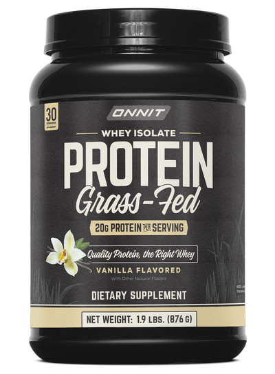 Grass Fed Whey Isolate Protein - Vanilla (30 Serving Tub)