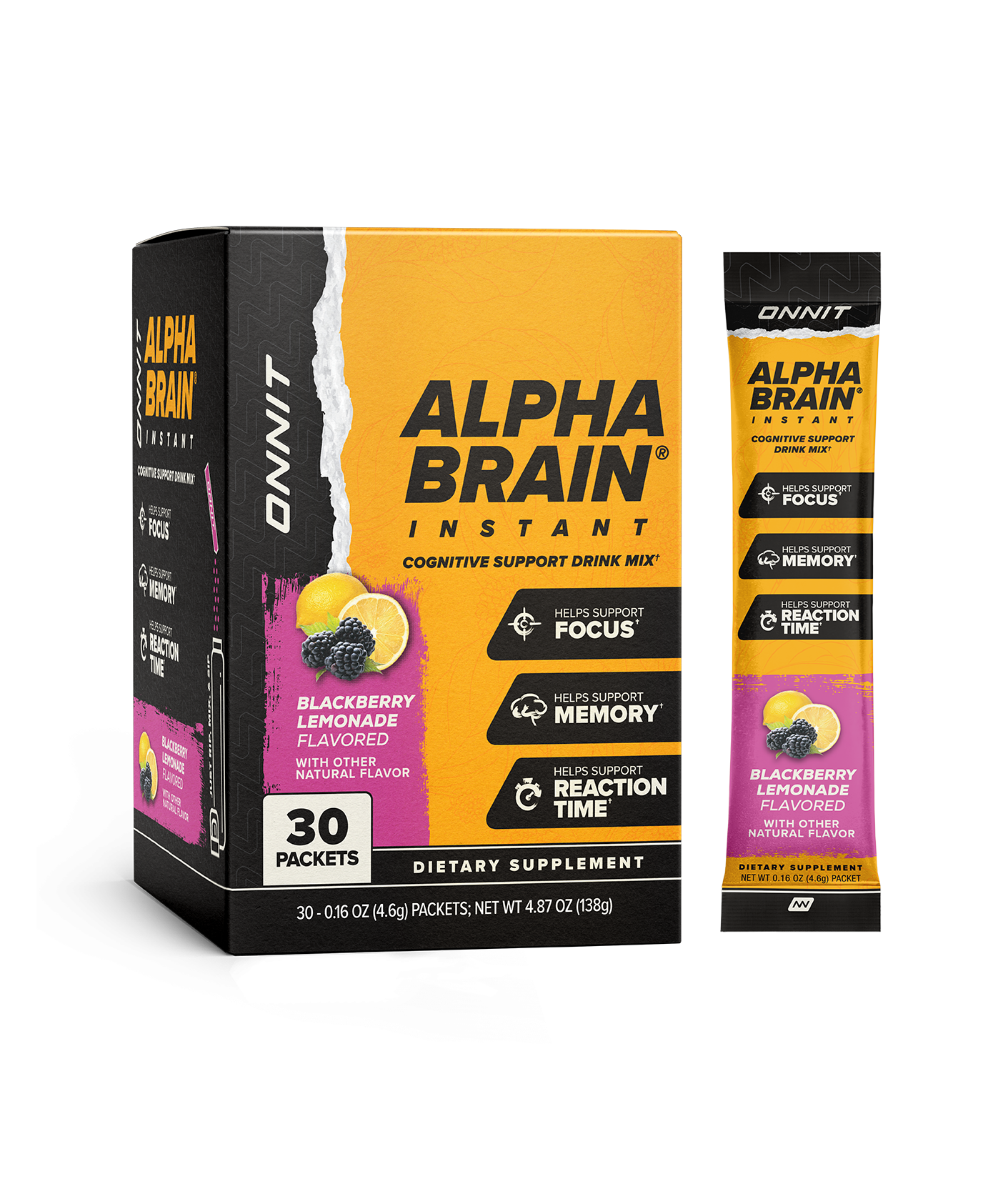 Alpha BRAIN® Instant - Blackberry Lemonade (30 ct)