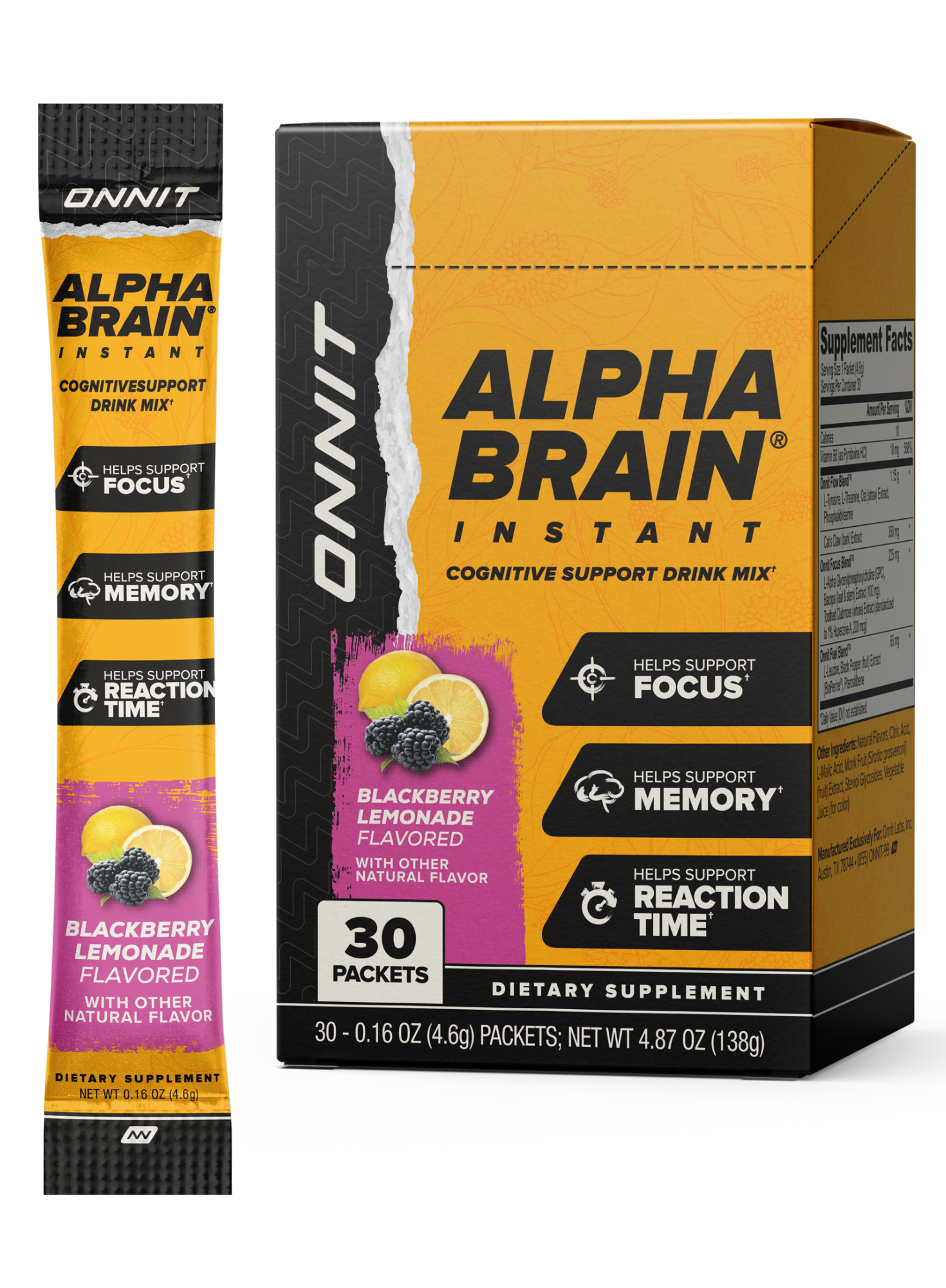 Alpha BRAIN® Instant - Blackberry Lemonade (30 ct)