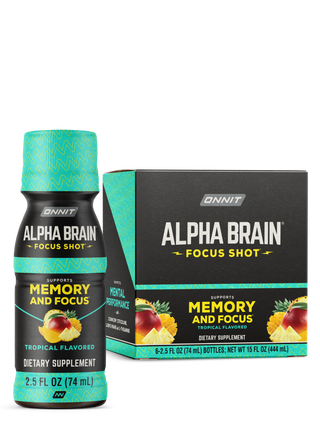 Alpha BRAIN® Focus Shot - Tropical (2.5 fl oz, 6 ct)