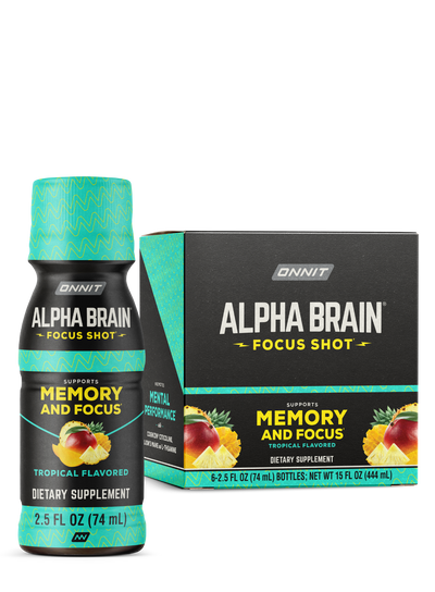 Alpha BRAIN® Focus Shot - Tropical (2.5 fl oz, 6 ct)