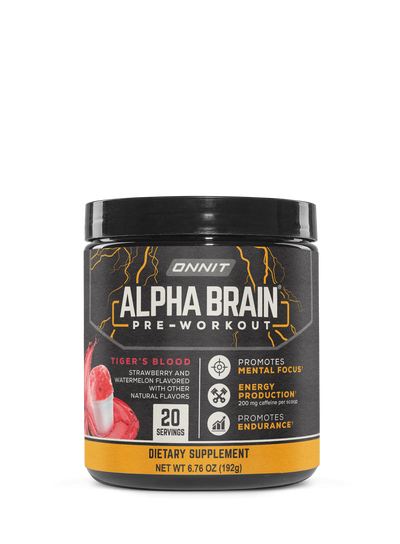 Alpha BRAIN® Pre-Workout - Tiger's Blood (20 Serving Tub)